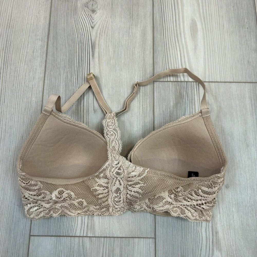 Natori Tan Lace Racerback Bra - Picture 4 of 7